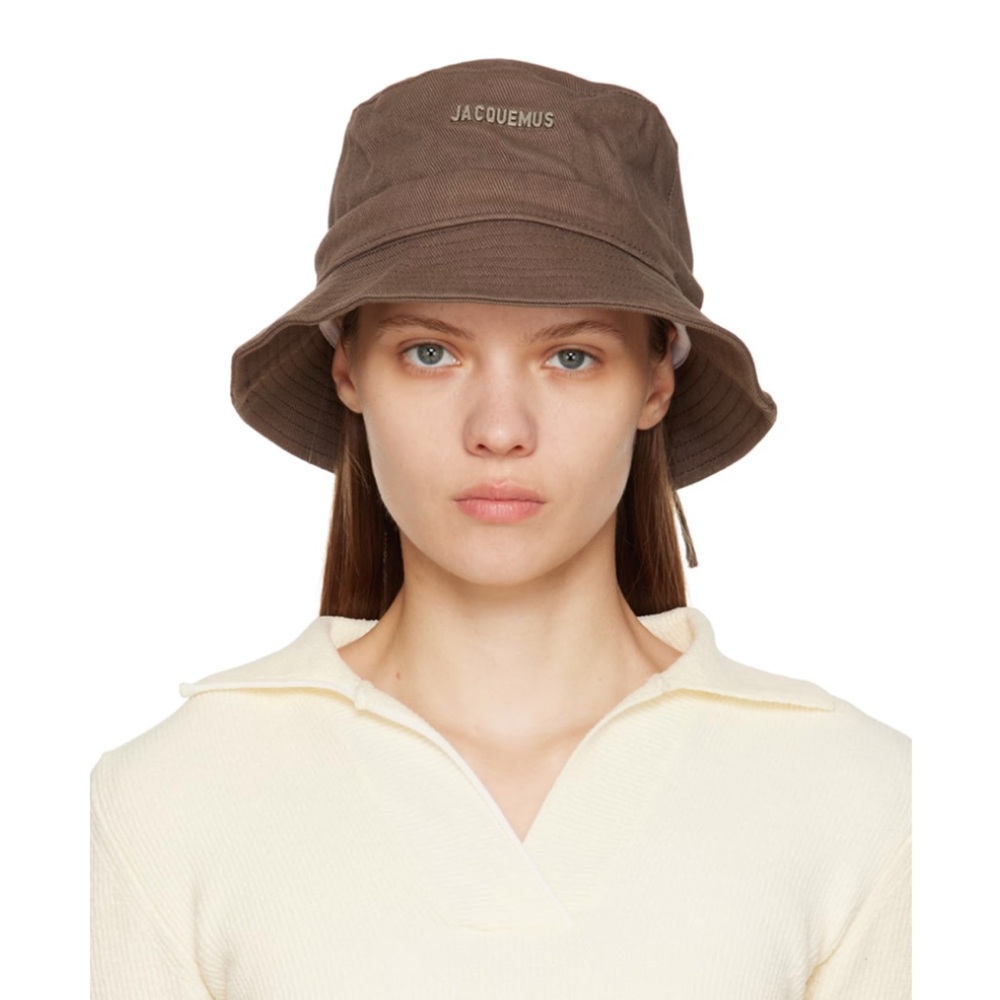 Jacquemus le bob bucket hat in brown